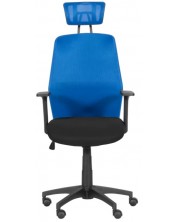 Scaun ergonomic Carmen - 7535,albastru/negru -1