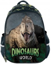 Rucsac dur ergonomic Paso Dinosaur - Cu 2 compartimente