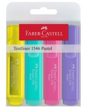 Set textmarker Faber-Castell 1546 - 4 culori, culori pastelate -1