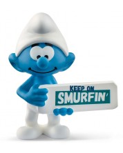 Figurină Schleich The Smurfs - Ștrumf cu semnul "Smurf"