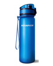 Sticlă filtrantă pentru apă Aquaphor - City, 160010, 0,5 l, albastru