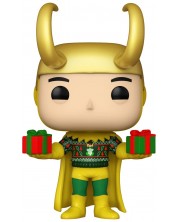 Figurina Funko POP! Marvel: Holiday - Loki (Metallic) (Special Edition) #1322 -1