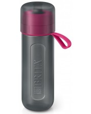 Sticlă filtrantă pentru apă BRITA - Fill&Go Active, 0.6 l, roz -1