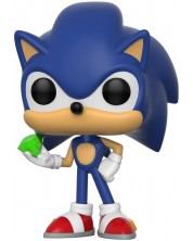 Figurina Funko Pop! Games: Sonic The Hedgehog - Sonic With Emerald, #284