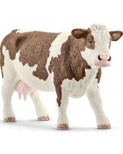 Figurină Schleich Farm World - Vaca Simmentală -1