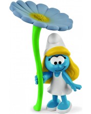 Figurina Schleich The Smurfs - Strumfii cu o floare uriasa