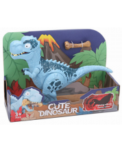 Figura King Me World - Tiranozaur rex, cu sunet și lumină, albastru