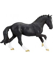 Figurină Mojo Farmland - cal negru hanovrian -1