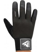 Mănuși de fitness RDX - T2 Full Finger Plus, mărimea L, negru -1