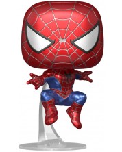 Figurină Funko POP! Marvel: Spider-Man - Friendly Neighborhood Spider-Man (Metallic) (Special Edition) #1158