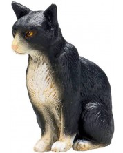 Figurina Mojo Farmland - Pisica alb-neagra