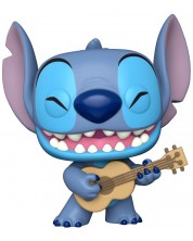 Figurină Funko POP! Disney: Lilo & Stitch - Stitch with Ukulele (Special Edition) #1419, 25 cm -1