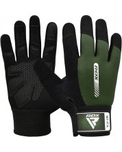 Mănuși de fitness RDX - W1 Full Finger , verde/negru -1