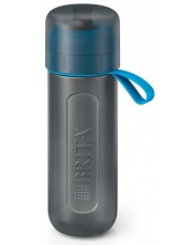Sticlă filtrantă pentru apă BRITA - Fill&Go Active, 0.6 l, albastră