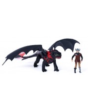 Figurine DreamWorks Dragons - How to Train Your Dragon, Trial of Flame, Toothless and Hiccup