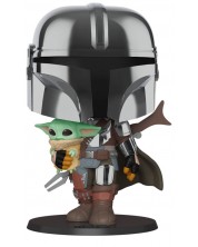 Figurina Funko POP! Star Wars: Mandalorian - Mandalorian carrying child - Ozone.ro Figurina Funko POP! Star Wars: Mandalorian - Mandalorian carrying child