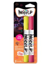 Carioci  pictura pe față Carioca Mask up - Neon, galben și roz -1