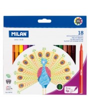 Carioci cu varf subtire Milan - 18 culori