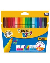Carioci BIC Kids Visa - 18 culori -1