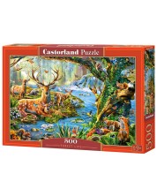 Puzzle Castorland din 500 de piese - Viata in padure -1