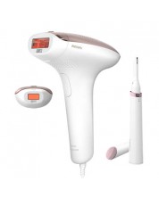 Fotoepilator Philips - Lumea Advanced BRI921/00, 5 viteze, 2 accesorii, 250.000 impulsuri, alb - imagine 1