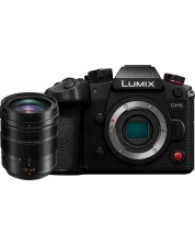Aparat foto fără oglindă Panasonic - Lumix GH6, 12-60mm, Black -1