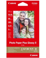 Hârtie foto Canon - PP-201, A6, 10x15cm, 50 coli -1