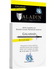 Protecții pentru cărți de joc Paladin - Galahad 41 x 63 (Mini American) -1