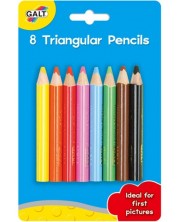 Creioane colorate triunghiulare Galt - 8 bucati