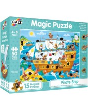 Puzzle magic Galt, 50 piese, Corabia piratilor