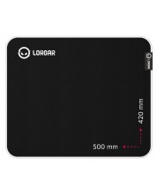 Mouse pad pentru jocuri Lorgar - Legacer 755, XL, moale, negru/violet