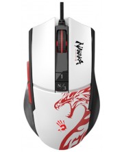 Mouse de gaming A4Tech Bloody - L65 MAX, optic, alb/roșu