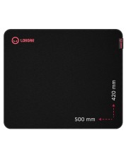 Mouse pad pentru jocuri Lorgar - Main 325, XL, moale, negru/roșu