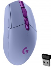 Mouse gaming Logitech - G305 Lightspeed, optic, violet