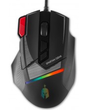 Mouse de gaming Spartan Gear - Talos 2, optic, negru