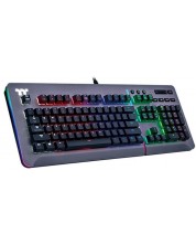 Tastatură gaming Thermaltake - Level 20, Cherry MX Silver Switch, RGB, gri -1