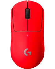 Mouse de gaming Logitech - Pro X Superlight, fără fir, roșu
