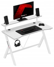 Birou de gaming Huzaro – Hero 1.9 RGB, 120 x 60 cm, alb