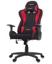 Scaun de gaming Arozzi - Mezzo V2 Fabric, negru/roșu -1