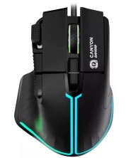 Mouse gaming Canyon - Fortnax, optic, negru -1