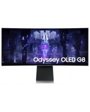 Monitor de gaming Samsung - Odyssey OLED G8 G85SB, 34'', 175Hz, 0.1ms