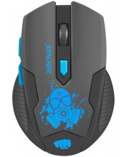Mouse gaming Fury - Stalker, optic, wireless, negru/rosu