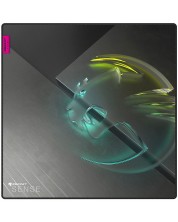 Mousepad gaming ROCCAT - Sense Icon Square, L, moale, negru/gri