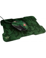 Set gaming mouse și pad Trust - GXT 781 Rixa Camo, verde -1