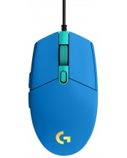 Mouse gaming Logitech - G203 Lightsync, optic, albastru