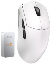 Mouse gaming Lamzu - MAYA X 8K, optic, wireless, alb