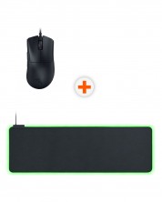 Mouse gaming și mouse pad Razer - DeathAdder V3 + Goliathus Chroma, Extended