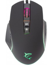 Mouse gaming  White Shark - GARETH, optic, negru -1