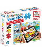 Jagu Educational Talking Puzzle - Cars, 48 de piese