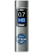 Mine grafit Pentel - Ain Stein - HB, 0.7 mm, 40 bucati
